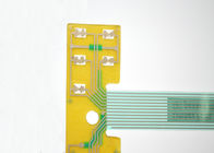 Interruptor de membrana do diodo emissor de luz do controlador de impressora com os botões gravados táteis
