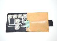 Teclado tátil gravado do interruptor de membrana da abóbada do metal com cabo do conector macho