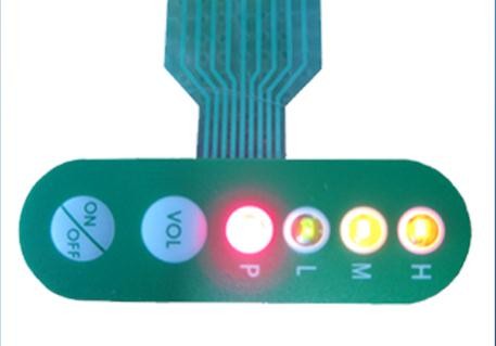 Painel de controle Backlit diodo emissor de luz impermeável do interruptor de membrana para dispositivos industriais