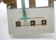 Interruptor de tecla tátil da membrana da abóbada do metal com logotipo claro do costume da janela dois