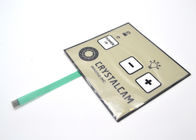 O interruptor de membrana material da abóbada do metal do PC do ANIMAL DE ESTIMAÇÃO com diodo emissor de luz Waterproof 90x100mm