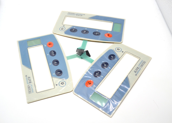 Interruptor de membrana tátil gravado de 5 botões anti - tipo da abóbada do metal do risco não